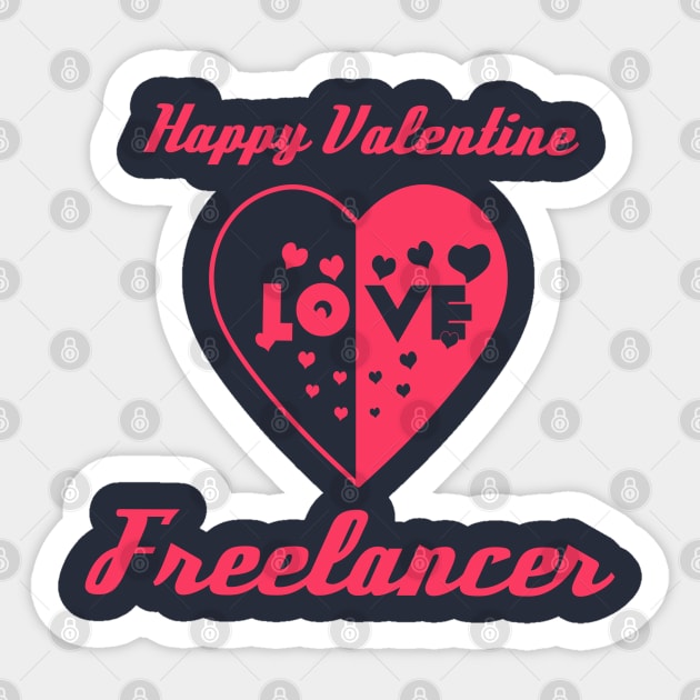 Heart in Love to Valentine Day Freelancer Sticker by AchioSHan